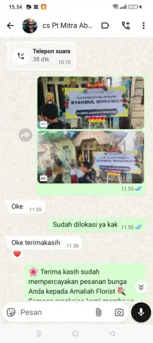 Testimonial Papan Bunga kendal