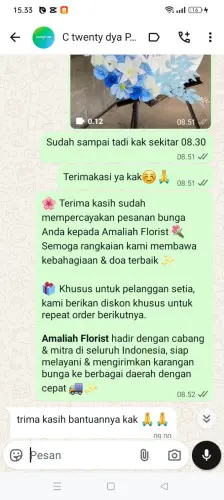 Testimonial Standing Flower kendal